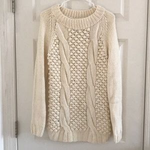 cable knit sweater